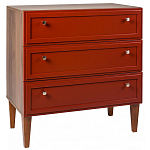 Комод красный из массива бука с 3-мя ящиками Wenge Light варинант исполнения - 1 | Loft Concept в Новосибирске