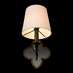 Бра с белым текстильным абажуром и фигурным основанием с зеркальной вставкой Vitorino варинант исполнения - 17 | Loft Concept в Новосибирске