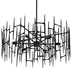 Люстра черная остроконечной формы Black Satin варинант исполнения - 4 | Loft Concept в Новосибирске