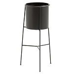 Кашпо из металла Elevated Planters черное варинант исполнения - 1 | Loft Concept в Новосибирске