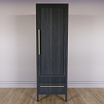 Узкий Шкаф Primo с 2 выдвижными ящиками Черный дуб варинант исполнения - 2 | Loft Concept в Новосибирске