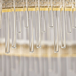 Люстра круглая с прозрачными стеклянными трубками 51 см Nembus варинант исполнения - 10 | Loft Concept в Новосибирске