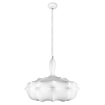 Подвесной светильник с белым фигурным абажуром и мягкими волнистыми краями Cloud Motion  варинант исполнения - 11 | Loft Concept в Новосибирске