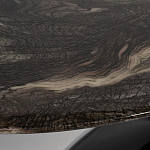 Стол журнальный овальный с столешницей из искусственного мрамора Alonso Gloss варинант исполнения - 3 | Loft Concept в Новосибирске