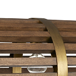 Люстра линейная полукруглой формы Wooden Horseshoe варинант исполнения - 1 | Loft Concept в Новосибирске