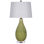 Настольная лампа зеленая грушевидной формы Rich Green Glaze варинант исполнения - 3 | Loft Concept в Новосибирске