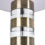 Настольная лампа с цилиндрическим основанием и белым абажуром Crystal Harmony  варинант исполнения - 2 | Loft Concept в Новосибирске