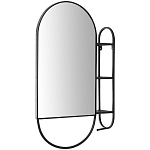 Овальное настенное зеркало с боковым креплением Cole Industrial Mood Mirror варинант исполнения - 1 | Loft Concept в Новосибирске