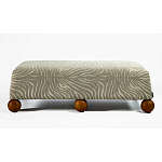 Банкетка Wakonda Gray Zebra с деревянными шариками  варинант исполнения - 2 | Loft Concept в Новосибирске