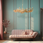 Люстра с абажуром оформленным в виде стаи бабочек Eternal Butterflies варинант исполнения - 4 | Loft Concept в Новосибирске