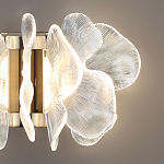 Бра с крупными прозрачными лепестками с рельефной поверхностью Ethereal Bloom варинант исполнения - 5 | Loft Concept в Новосибирске