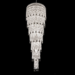 Люстра многоярусная каскадная с хрустальными подвесками Roul Crystal Light варинант исполнения - 1 | Loft Concept в Новосибирске