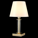 Настольная лампа с белым тканевым абажуром в форме конуса Laurent варинант исполнения - 7 | Loft Concept в Новосибирске