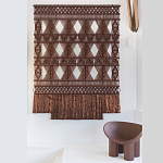Панно Макраме коричневый цвет  варинант исполнения - 4 | Loft Concept в Новосибирске