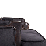 Диван двухместный George Grand Seating black velour варинант исполнения - 4 | Loft Concept в Новосибирске