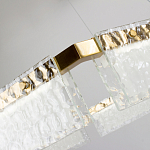 Светодиодная люстра с рельефным стеклом ICE GLASS 70 варинант исполнения - 4 | Loft Concept в Новосибирске