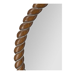 Зеркало круглое с текстурной рамой из натурального дерева  Pine Wall Mirror варинант исполнения - 3 | Loft Concept в Новосибирске