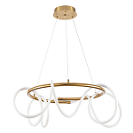 Люстра подвесная кольцевая и изогнутыми светодиодными трубками Luke Lampco Tracer Lamp варинант исполнения - 1 | Loft Concept в Новосибирске