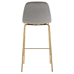 Барный стул на золотистых ножках VENDRAMIN Grey варинант исполнения - 5 | Loft Concept в Новосибирске