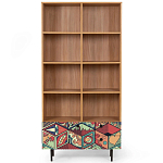 Широкий стеллаж с принтом Elise Rack варинант исполнения - 7 | Loft Concept в Новосибирске