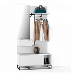 Вешалка настенная белая Strict Lines варинант исполнения - 2 | Loft Concept в Новосибирске