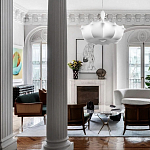 Подвесной светильник с белым фигурным абажуром и мягкими волнистыми краями Cloud Motion  варинант исполнения - 19 | Loft Concept в Новосибирске