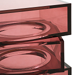 Стол журнальный в форме кубов Acrylic Furniture Lumina Crimson Clarity варинант исполнения - 3 | Loft Concept в Новосибирске