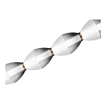 Подвесной светильник линейный в сочетании двух разных фактур стекла Enchanting варинант исполнения - 4 | Loft Concept в Новосибирске