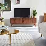 ТВ-тумба с двумя раздвижными дверцами Toinette Brown TV Stand варинант исполнения - 7 | Loft Concept в Новосибирске