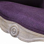 Кресло низкое в стиле прованс Louis French Armchair purple flax варинант исполнения - 4 | Loft Concept в Новосибирске