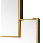 Золотое зеркальное панно из зеркальных квадратов Overlapping варинант исполнения - 1 | Loft Concept в Новосибирске