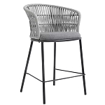 Стул барный с декоративным плетением на спинке и подлокотниках Chair Weave варинант исполнения - 2 | Loft Concept в Новосибирске