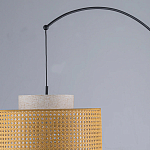 Торшер с декоративным поясом из плетеного бамбука Biuloggicu варинант исполнения - 7 | Loft Concept в Новосибирске