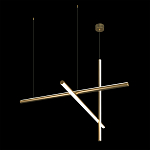 Люстра с 3-мя  пересекающимися цилиндрическими плафонами на тонких тросах Trumpet tube варинант исполнения - 5 | Loft Concept в Новосибирске