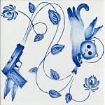 Плитка с узором Пистолеты варинант исполнения - 1 | Loft Concept в Новосибирске