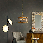 Подвесной светильник в форме фонаря коричневый Brown Eco Lantern варинант исполнения - 2 | Loft Concept в Новосибирске