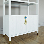 Стеллаж со стеклянными полками Elsa Dreams White варинант исполнения - 2 | Loft Concept в Новосибирске