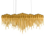 Люстра подвесная с металлическими дугами и длинными цепочками 115 см Atlantis Chain варинант исполнения - 8 | Loft Concept в Новосибирске