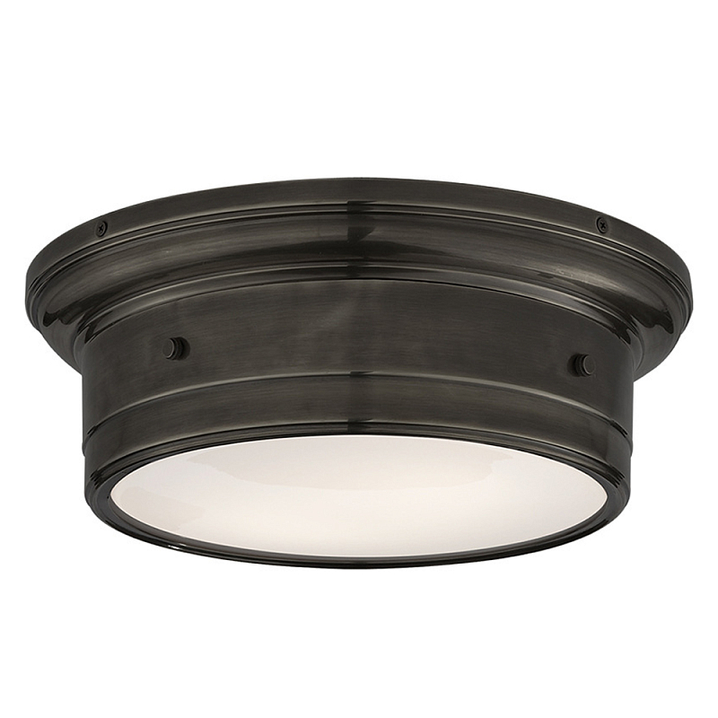 Потолочный светильник круглый черного цвета Modern Simple Ceiling Light Черный Белый Потолочный светильник круглый черного цвета Modern Simple Ceiling Light Черный Белый в Новосибирске | Loft Concept