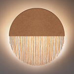 Бра круглое натуральная пробка с бахромой Natural Cork варинант исполнения - 4 | Loft Concept в Новосибирске