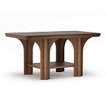 Стол кофейный деревянный с арочным основанием Arch Passage варинант исполнения - 1 | Loft Concept в Новосибирске