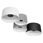 Потолочный светильник с 4-мя цилиндрическими абажурами белого серого и черного цвета Urban Dome варинант исполнения - 3 | Loft Concept в Новосибирске