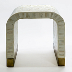 Приставной столик BONE INLAY SIDE TABLE-Cream варинант исполнения - 1 | Loft Concept в Новосибирске