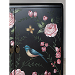 Комод деревянный Tits on flowers варинант исполнения - 7 | Loft Concept в Новосибирске