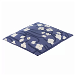 Подушка декоративная синяя с цветочным принтом Blossom Essence Emily варинант исполнения - 1 | Loft Concept в Новосибирске