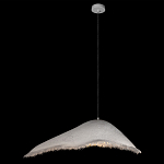 Подвесной светильник с асимметричным волнообразным абажуром и фактурной бахромой по краю Tactile Line варинант исполнения - 9 | Loft Concept в Новосибирске