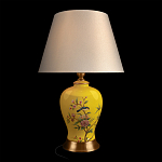 Настольная лампа желтая с изображением птиц Slip Away варинант исполнения - 2 | Loft Concept в Новосибирске