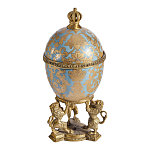 Шкатулка на величественных львах из фарфора с бронзовыми элементами Eden Garden варинант исполнения - 3 | Loft Concept в Новосибирске