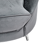 Диван с мягкой обивкой из ткани серый Ethan Sofa варинант исполнения - 3 | Loft Concept в Новосибирске