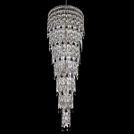 Люстра многоярусная каскадная с хрустальными подвесками Roul Crystal Light варинант исполнения - 2 | Loft Concept в Новосибирске